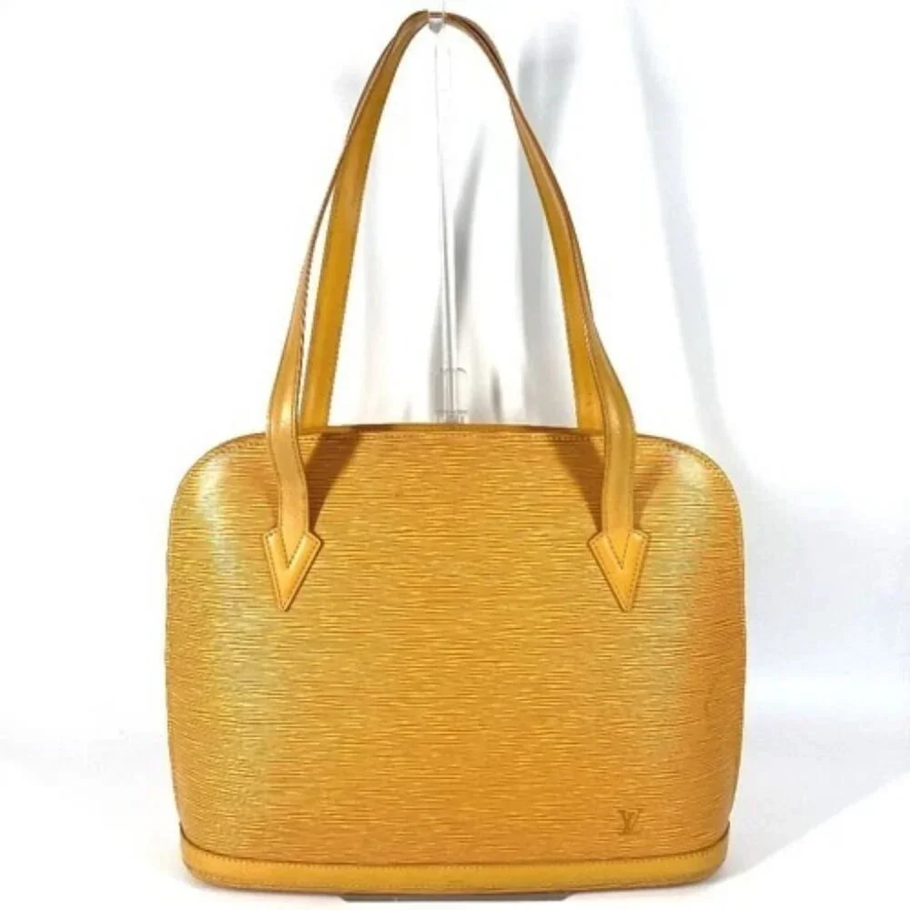 LOUIS VUITTON M52289 Epi Lussac Shoulder Bag Tote Bag Epi Leather Tassiri Yellow